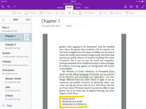 quaderno onenote