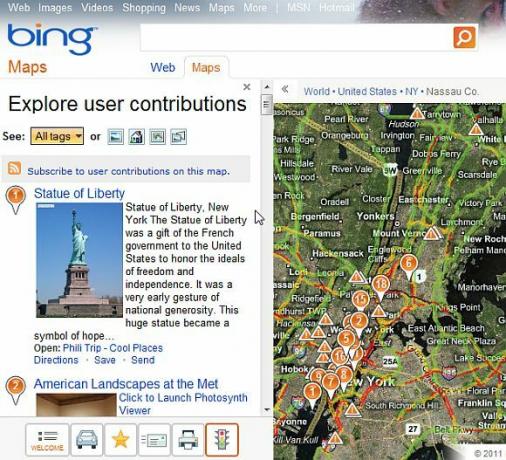 mappe di ricerca bing