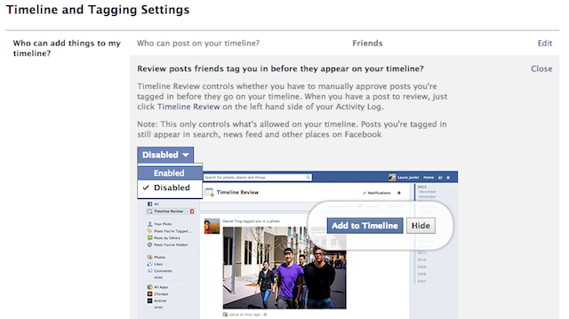 Facebook Tagging Privacy