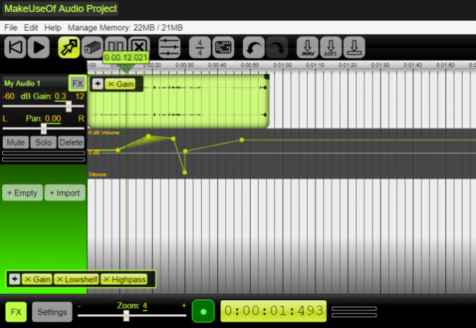 Sostituzione desktop completa di Audio Editor