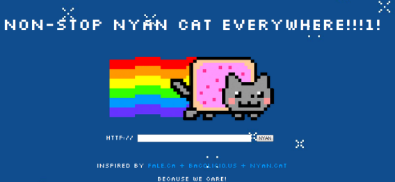 pagina web di nyan cat