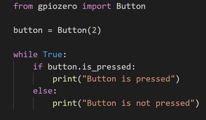 Codice di esempio del pulsante Zero GPIO