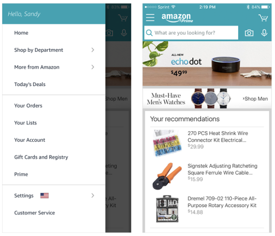 app per lo shopping di Amazon Amazon