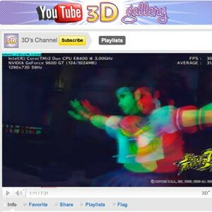 contenuto 3d di YouTube