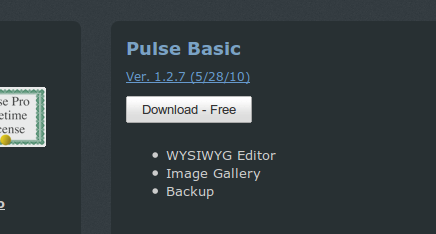 Come avere la funzionalità di un CMS su qualsiasi download di pulsecms del vecchio sito Web