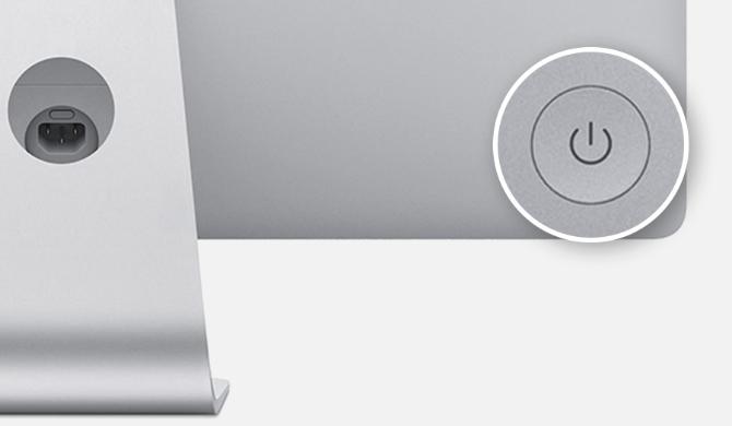 pulsante di accensione iMac