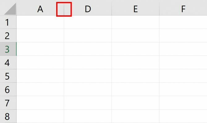 Come nascondere o scoprire colonne e righe in Excel Hidden Excel Column e1512420345841