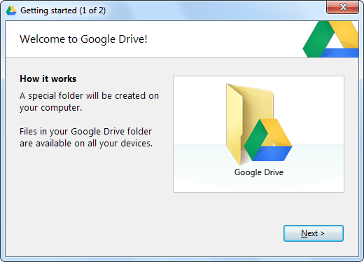 Questa è una schermata di uno dei migliori programmi Windows chiamati Google Drive