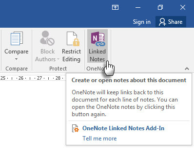 Microsoft OneNote - Note collegate