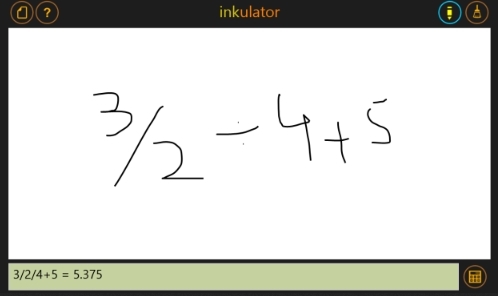 Inkulator: Ottieni espressioni matematiche scritte a mano rilevate e calcolate su Windows 8 e RT Inkulator1