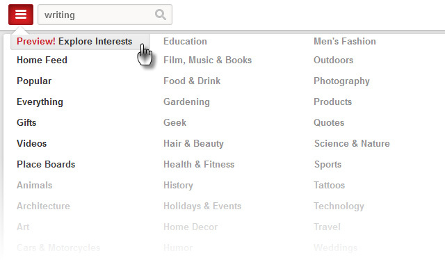 Pinterest - Esplora gli interessi