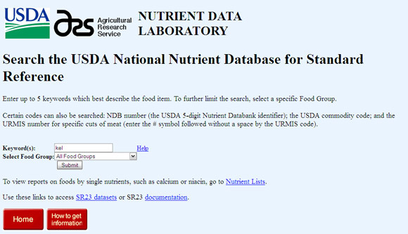 siti web di informazioni nutrizionali