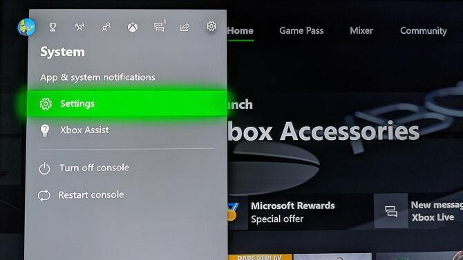 Impostazioni Xbox One Open