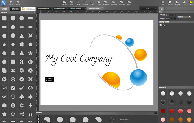 App Chrome per creatore di logo youidraw