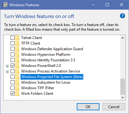 Attiva o disattiva le caratteristiche di Windows