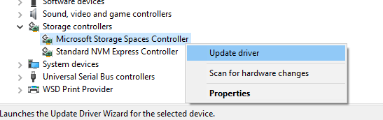 Aggiorna i driver SATA di Windows 10