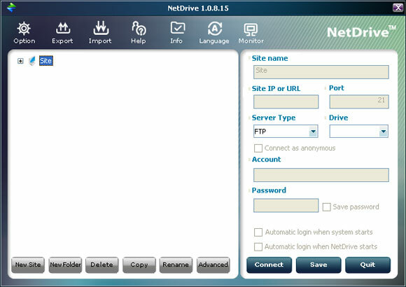 netdrive - map ftp drive vista