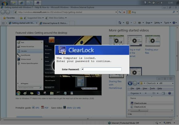 blocco desktop trasparente gratuito