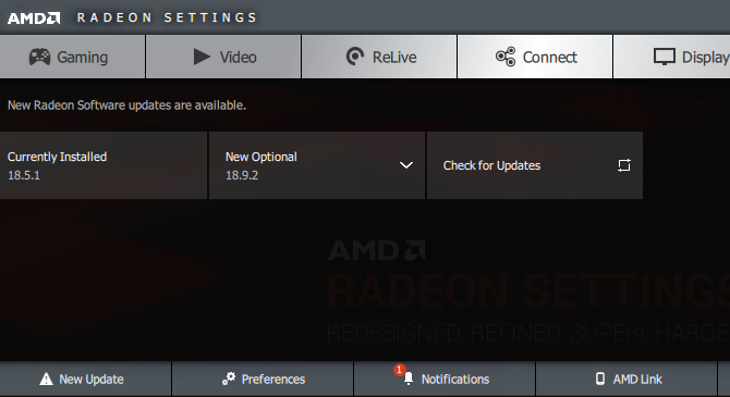 Controllo AMD per aggiornamenti