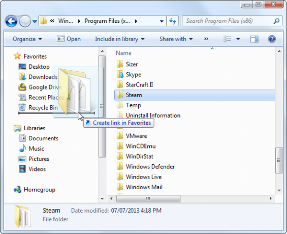 add-link-to-windows-explorer-favoriti