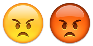 emoticon emoji arrabbiato rosso