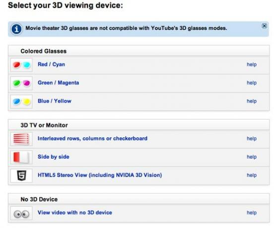 contenuto 3d di YouTube