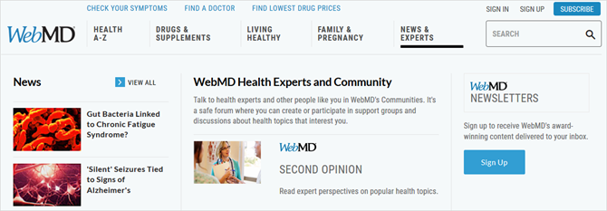 esperti di salute webmd