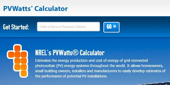 calcolatore solare fotovoltaico