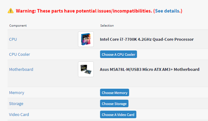 Come acquistare un PC da gioco economico con incompatibilità pcpartpicker con scheda grafica Nvidia