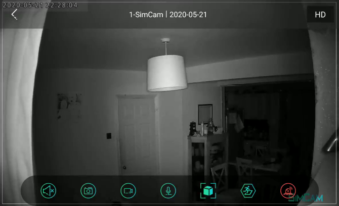 Nightvision con SimCam 1S