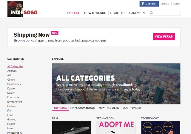 sito indiegogo