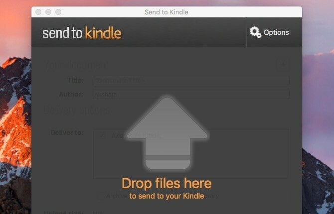 Amazon Invia a Kindle