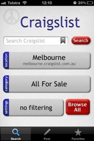 3 app gratuite per l'utilizzo di Craigslist sul tuo iPhone o iPod Touch [iOS] app3 image1