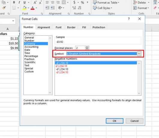 Come utilizzare diversi simboli di valuta in celle specifiche in Excel Valuta 3