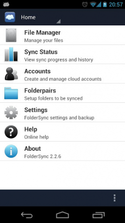 sincronizzazione Android con il cloud