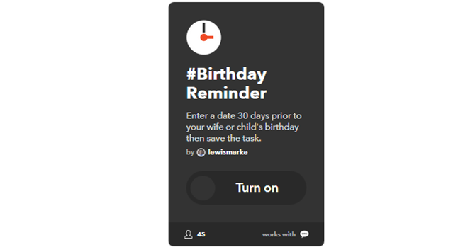 La guida IFTTT definitiva: usa lo strumento più potente del Web come un compleanno 52IFTTT ProReminderText