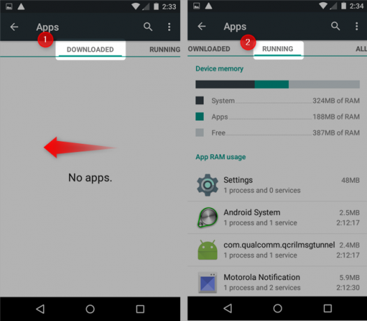 App per la corsa Android