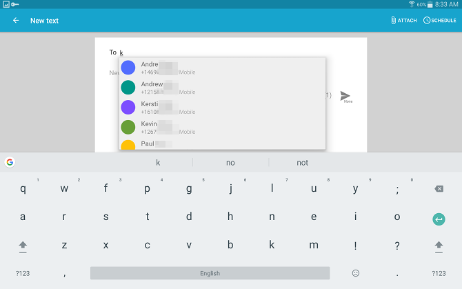 Come inviare e ricevere messaggi di testo su un tablet Android Il tablet Android confonde un nuovo testo