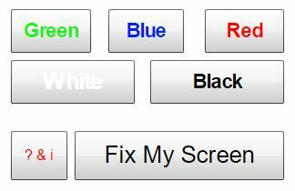 Schermata di selezione del colore dello strumento LCD