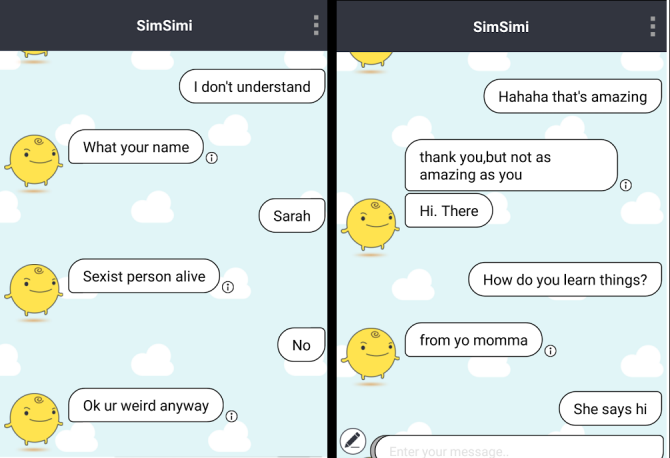 Simsimi-chatbot-conversazione