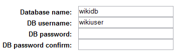 Creazione del database Wiki