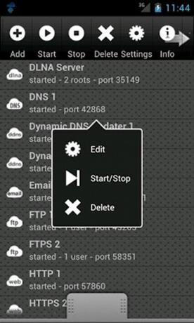 eseguire web server su Android