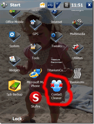 dispositivo di rimozione contatti duplicato di Windows Mobile