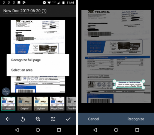 Scansione di documenti sul telefono con CamScanner per Android Camscanner ocr 571x500