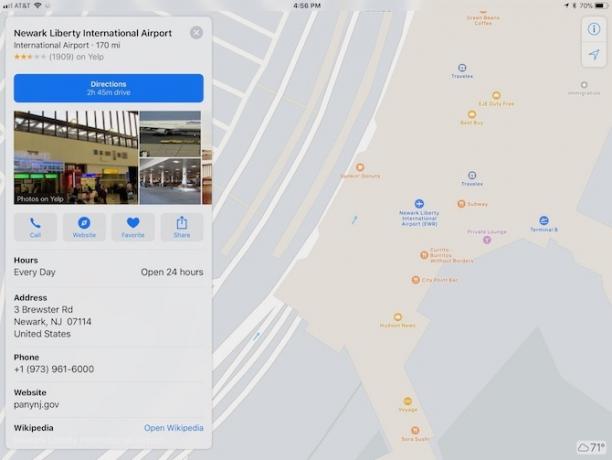 ios 11 mappa coperta aeroporto di newark