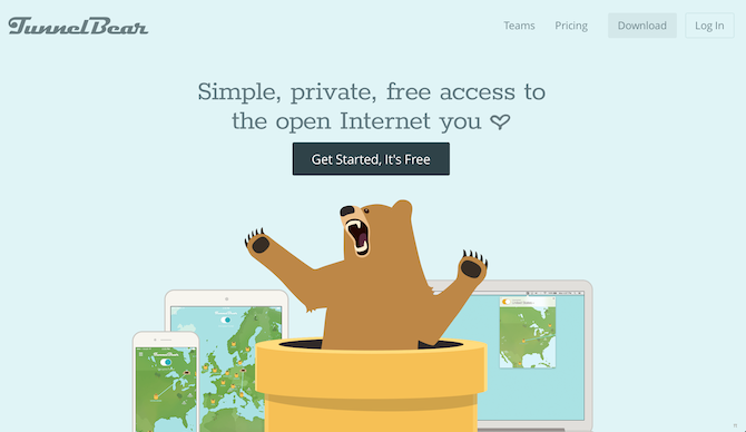 La tua guida per l'International Web tunnelbear vpn screenshot 1 670x388