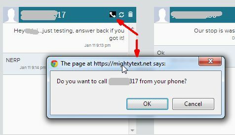 Crea e monitora i messaggi di testo del tuo telefono con MightyText per Chrome mightytext10