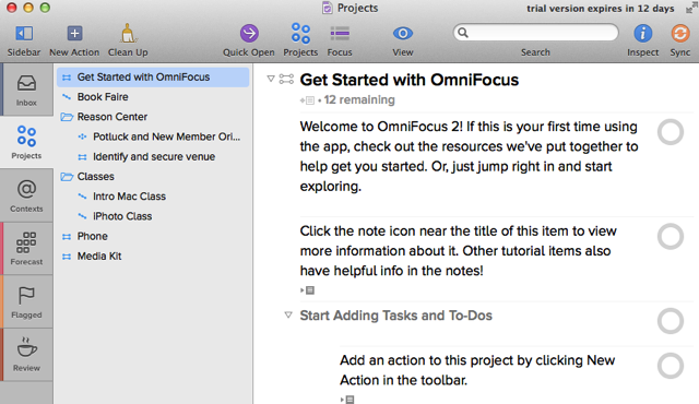 OmniFocus 2