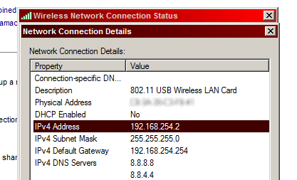 scegli la connessione internet