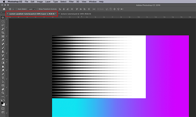 Crea una Trama Photoshop Trascina selezione